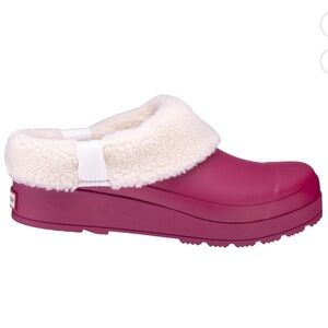 HUNTERS Waterproof Clog Plush Lining Pink NIB Size6